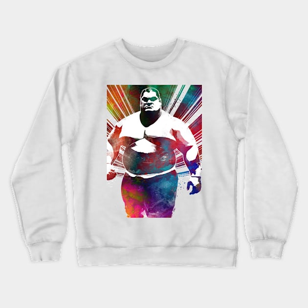 Wrestling sport art #wrestling Crewneck Sweatshirt by JBJart